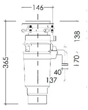 Измельчитель отходов Kuppersberg WSS 550 B