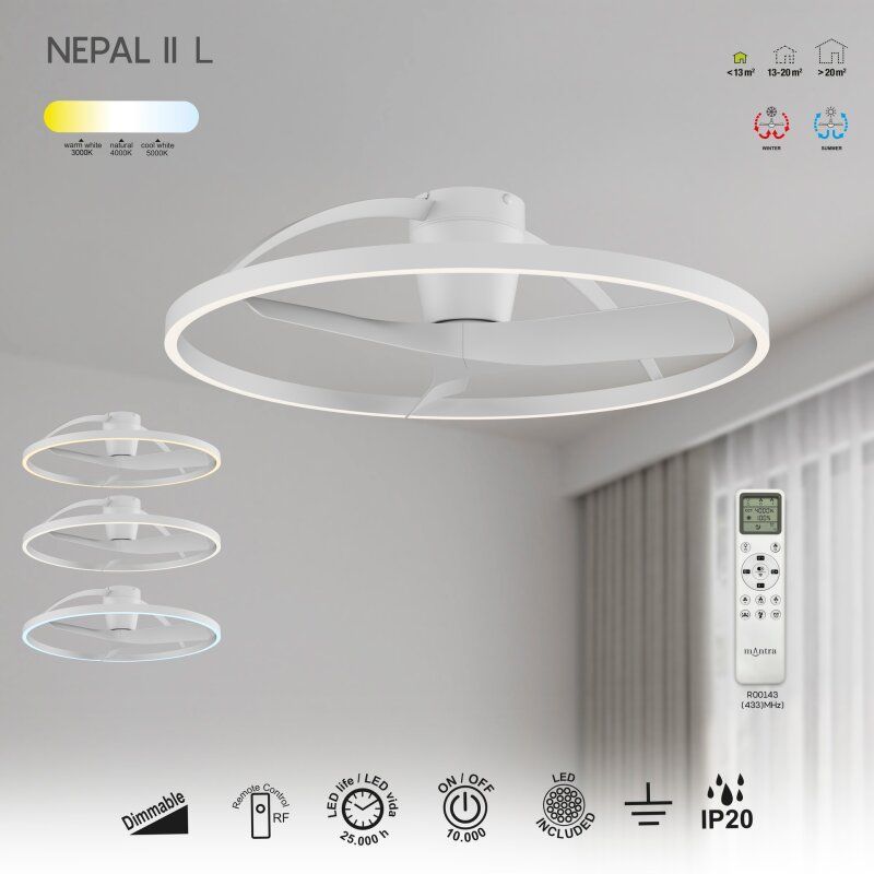 Светильник с вентилятором Mantra NEPAL 9485