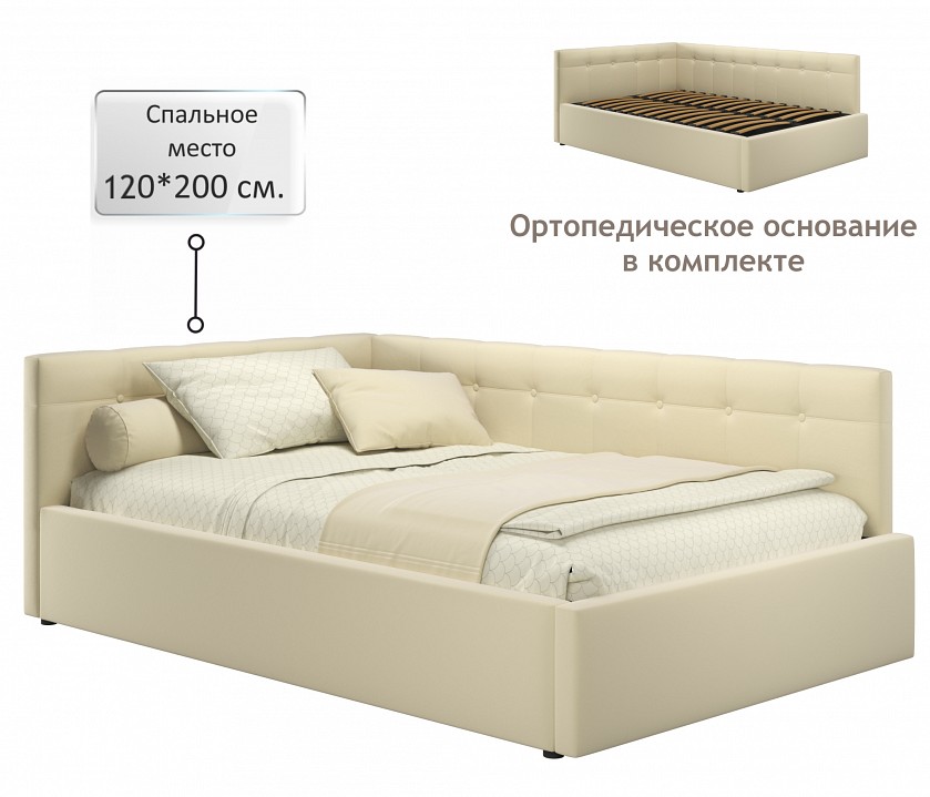 Кровать полутораспальная Bonna 2000x1200