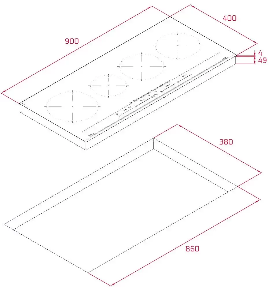 Индукционная варочная панель Teka IZC 94620 MST BLACK