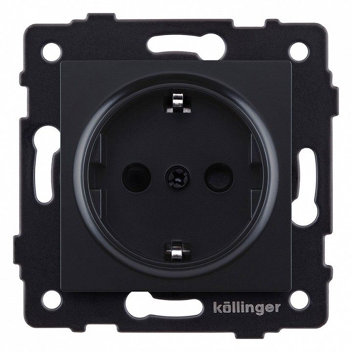 Розетка с заземлением, без рамки Kollinger  REA-002BM