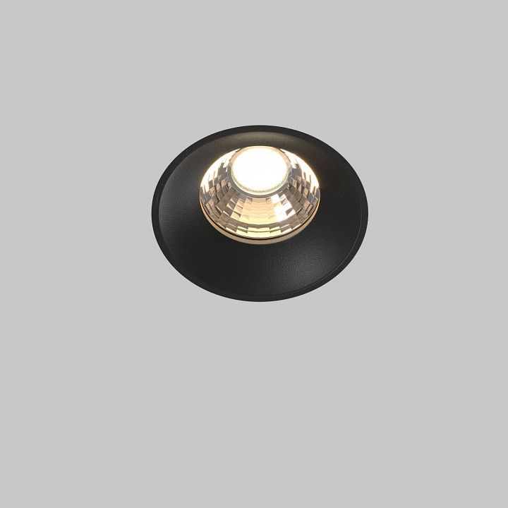 Встраиваемый светильник Maytoni Technical Раунд DL058-12W3K-TRS-B