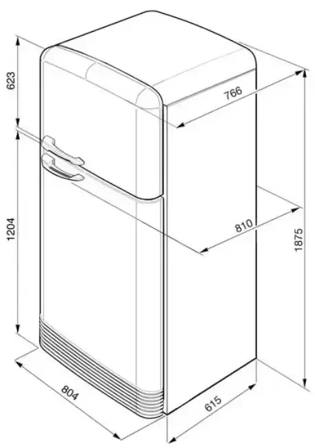 Холодильник Smeg FAB50POS