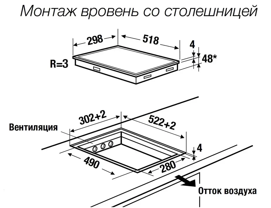 Индукционная варочная панель Kuppersbusch VKI 3550.0 SR