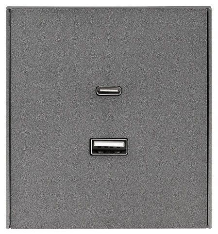 Розетка 2хUSB type A и C без рамки Kranz STRONG KR-78-0734-6
