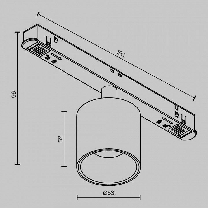 Светильник на штанге Maytoni Technical Альфа С TR132-4-7W-DS-W