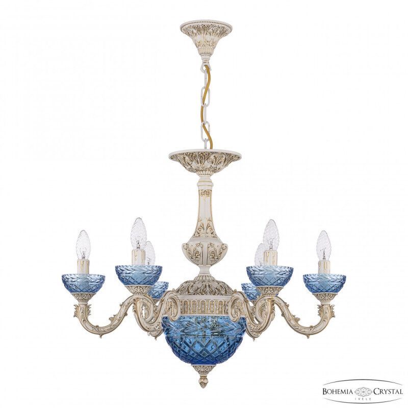 Подвесная люстра Bohemia Ivele Crystal AL7901 AL79101P/6/175 WMG P Aquamarine/M-1F