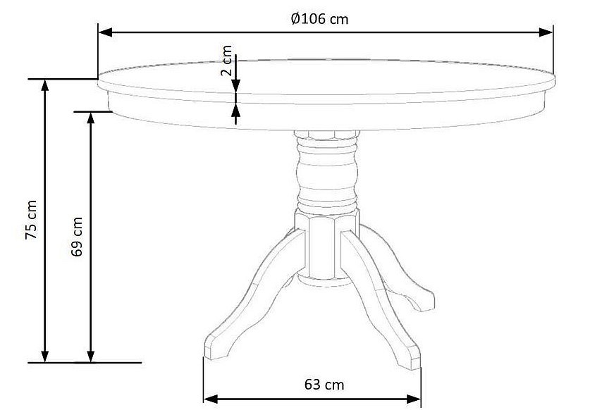 Стол обеденный Gloster