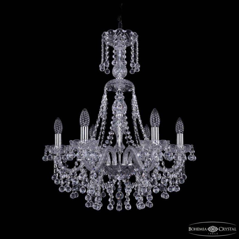 Подвесная люстра Bohemia Ivele Crystal 1409 1409/6/195/XL-68 Ni