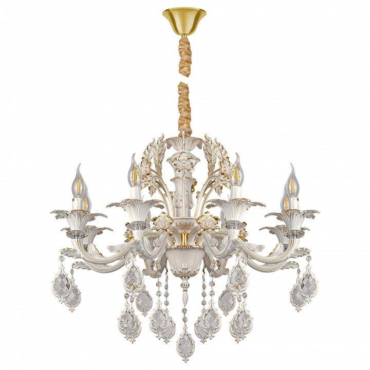 Подвесная люстра AM-Group CLEOPATRA CLEOPATRA SP8 WH+GL