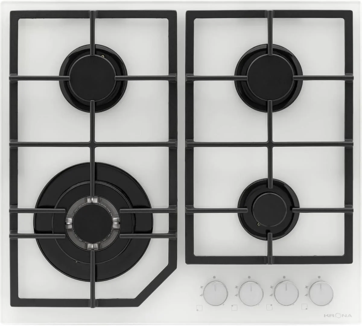Газовая варочная панель KRONA NEBEL 60 WH W