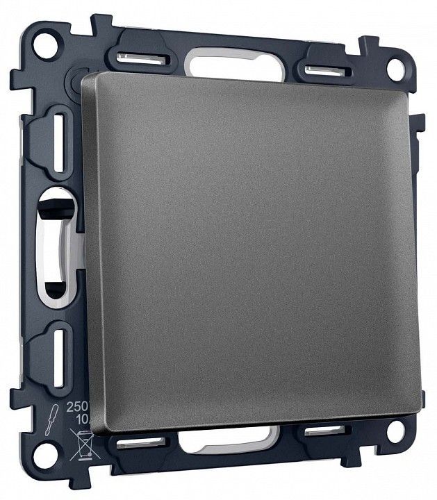 Выключатель двухполюсной самовозвратный без рамки Ambrella Volt MA MA651050