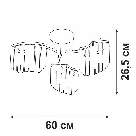 Потолочная люстра Vitaluce V5884 V5884-0/3PL