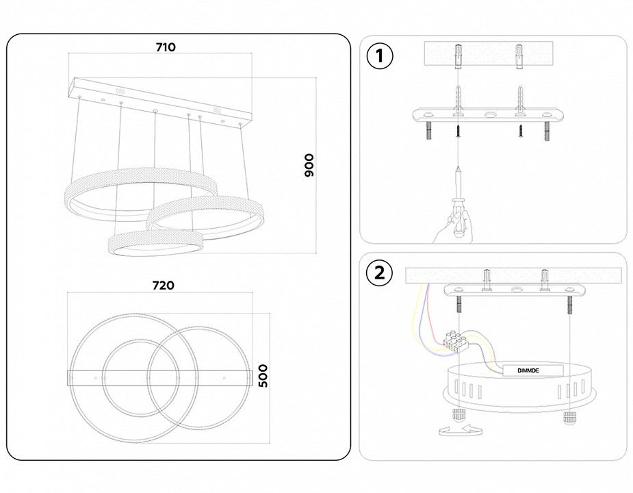 Подвесной светильник Ambrella Light FA FA6161