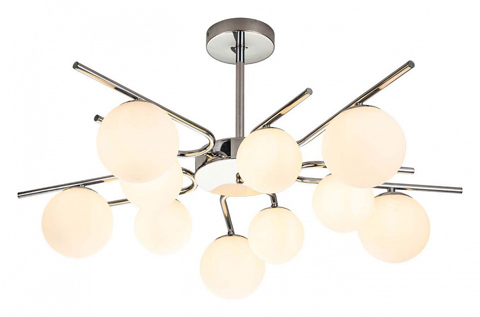 Люстра на штанге Escada Sphere 642/10P Silver