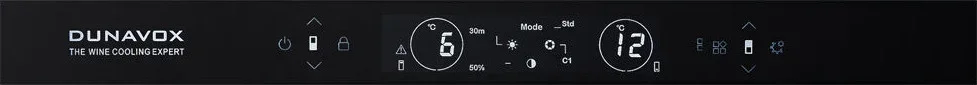 Встраиваемый винный шкаф Dunavox DVH-44.120DC.TO