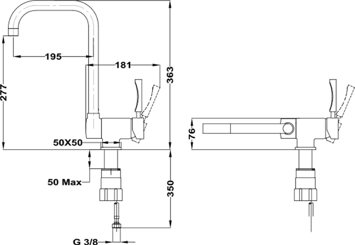 Смеситель Teka MTP 984 CHROME