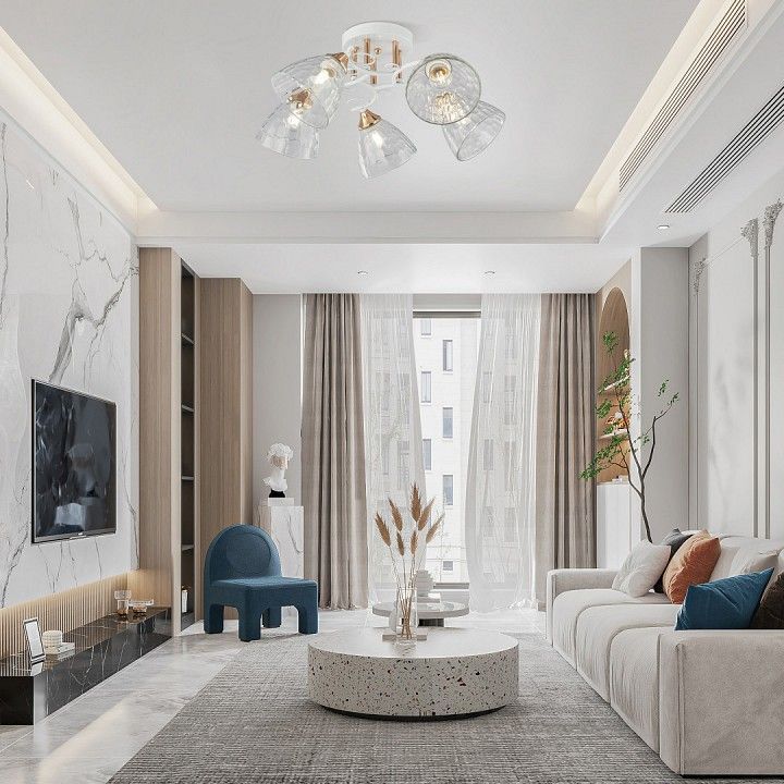 Потолочная люстра Arte Milano AMALFI-321395 321395/5A WH+FG