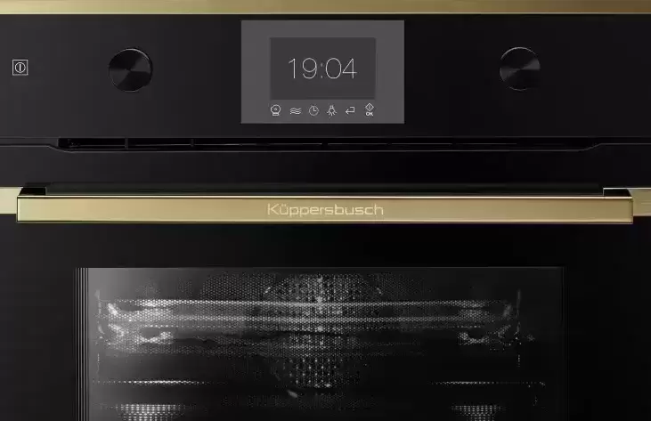 Компактный духовой шкаф с микроволнами Kuppersbusch CBM 6350.0 S4 Gold