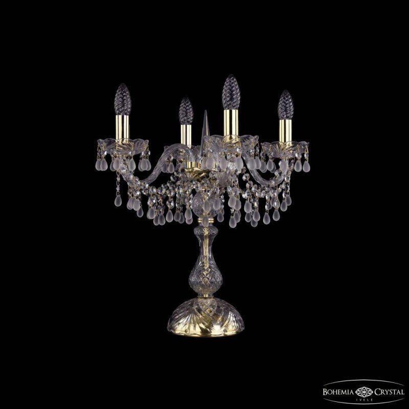 Настольная лампа декоративная Bohemia Ivele Crystal 1410 1410L/4/141-47 G V0300