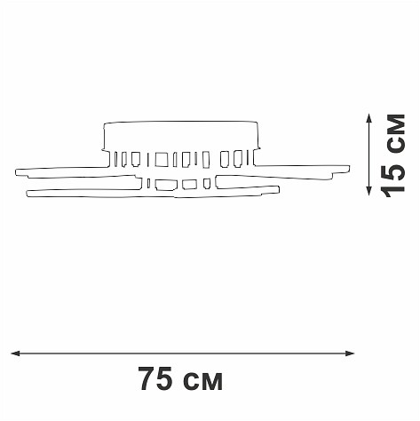 Люстра на штанге Vitaluce V3893 V3893-0/9PL