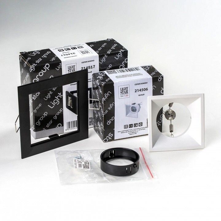 Встраиваемый светильник Lightstar Domino D51706BMOD