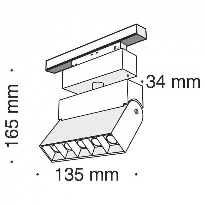 Светильник на штанге Maytoni Technical Points Rot TR015-2-10W3K-B