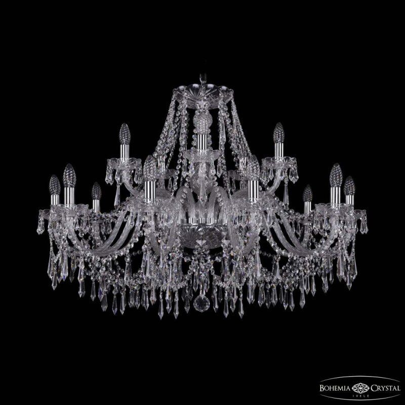 Подвесная люстра Bohemia Ivele Crystal 1403 1403/10+5/360 Ni
