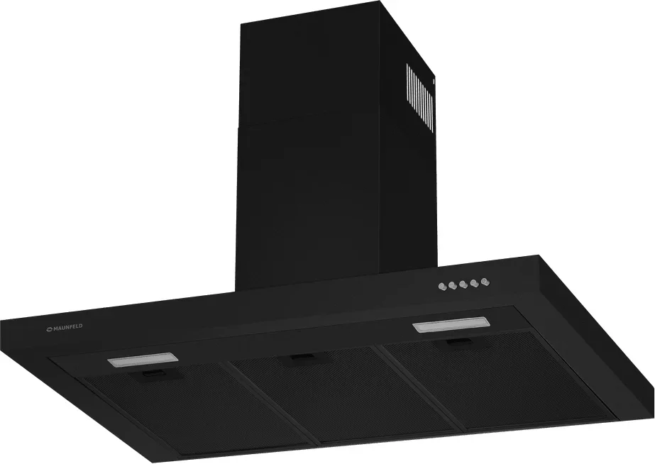 Вытяжка кухонная Maunfeld TSH 90 Черная с кнопками (Push Black)