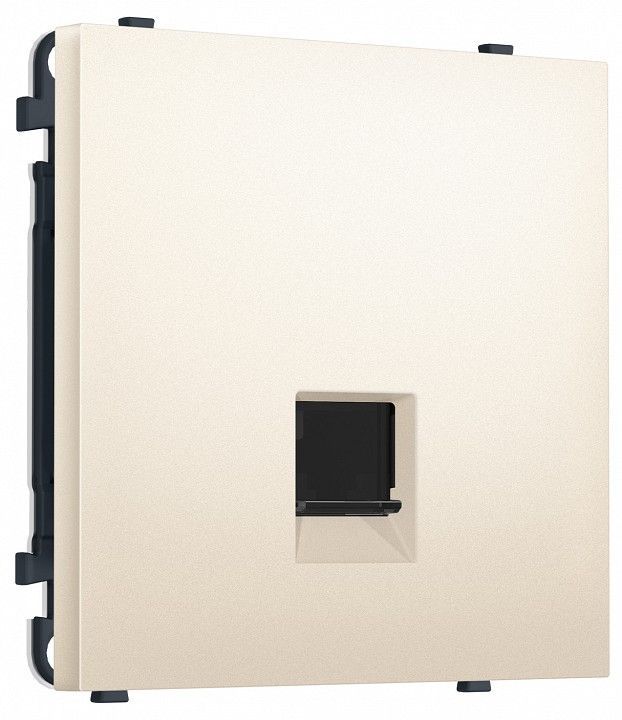 Розетка Ethernet RJ-45 и со шторками, без рамки Ambrella Volt MS MS252010