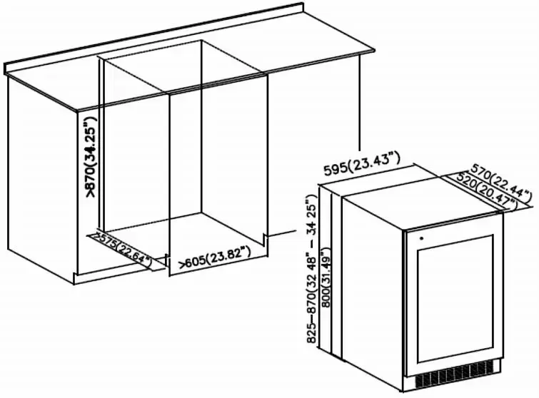Винный шкаф Korting KFW 803 DB GN
