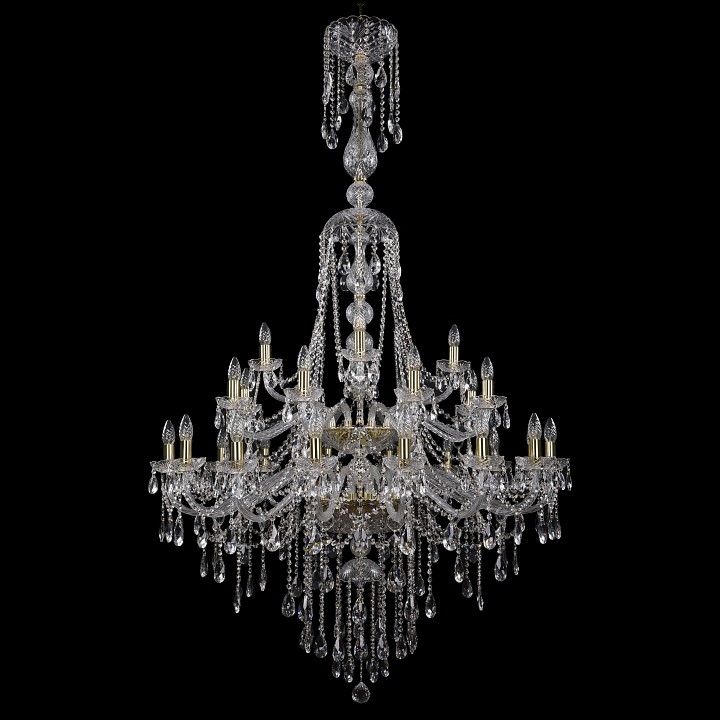 Подвесная люстра Bohemia Ivele Crystal 1415 1415/16+8+4/400/XL-185/2d/G