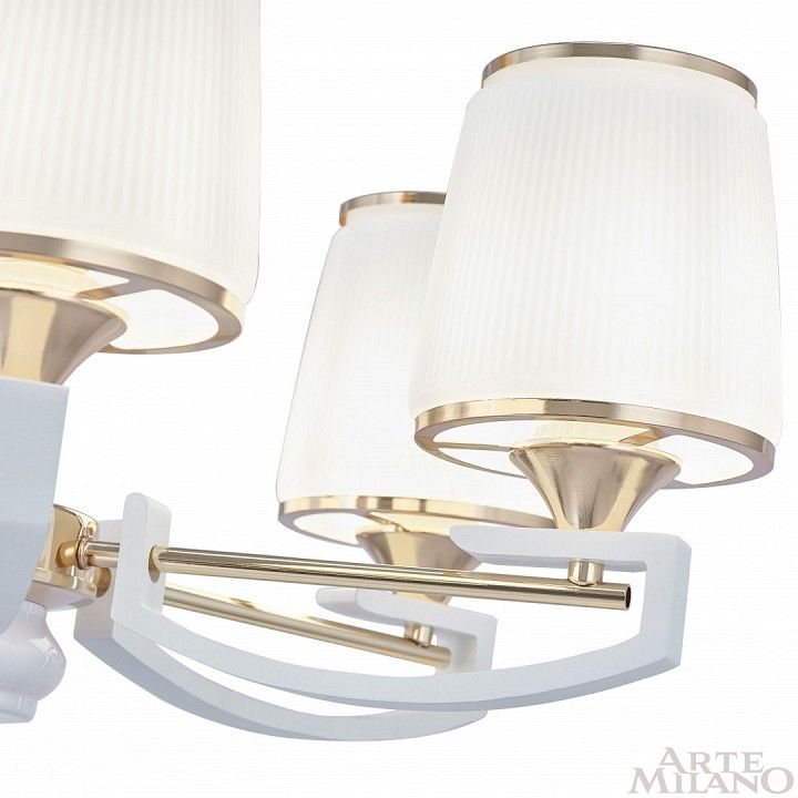 Подвесная люстра Arte Milano Florentia-2457 302457/8 Wh/Gd