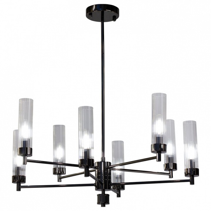 Люстра на штанге AM-Group INDIGO INDIGO SP8 PEARL BLACK