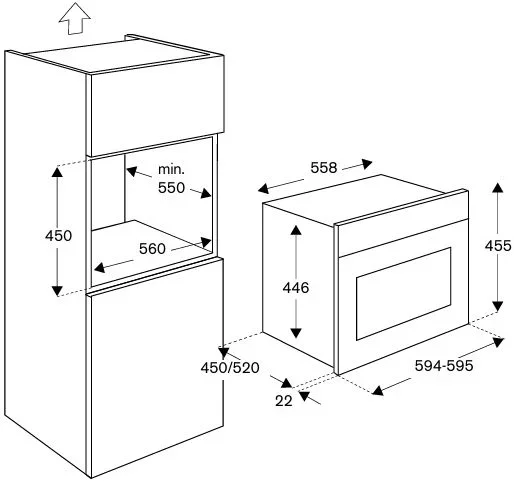 Встраиваемая микроволновая печь Bertazzoni F457HERMWTAG