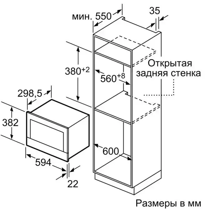 Встраиваемая микроволновая печь Neff C17WR00G0
