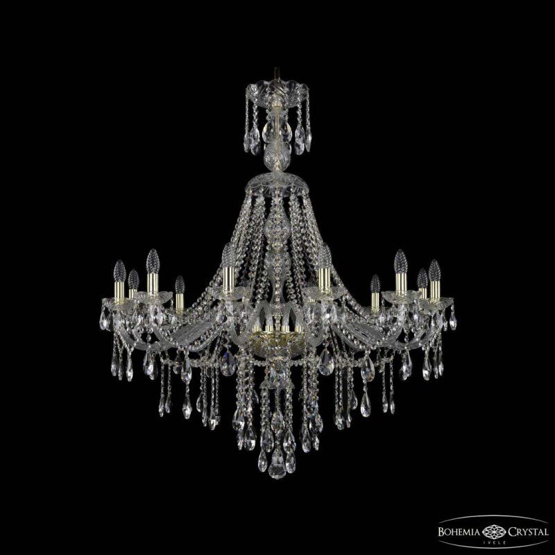 Подвесная люстра Bohemia Ivele Crystal 1415 1415/12/360/XL-113 G