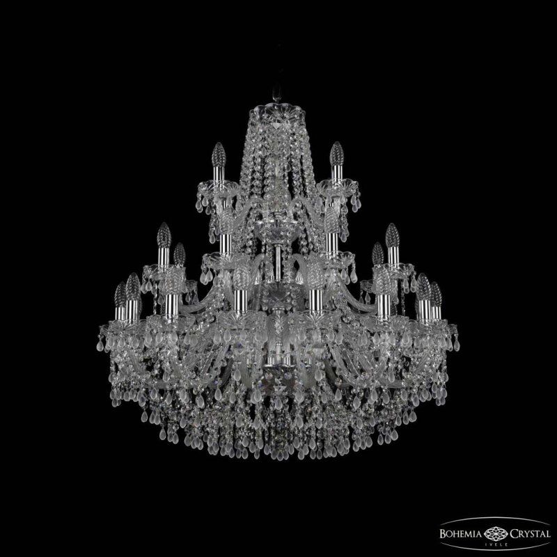 Подвесная люстра Bohemia Ivele Crystal 1410 1410/16+8+4/300/3d Ni V0300