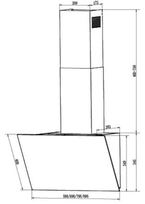 Вытяжка Faber VELA BK 60