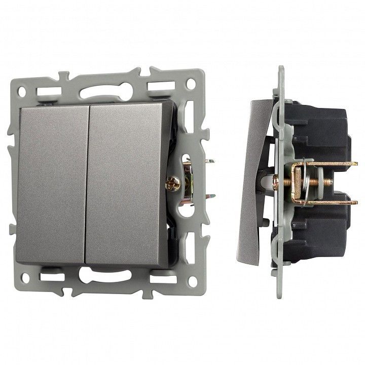 Выключатель двухклавишный без рамки Arlight SWT 043726