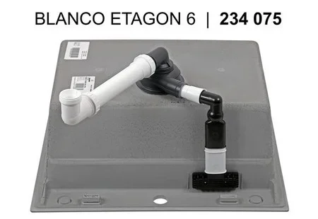 Мойка Blanco Etagon 6 антрацит клапан-автомат InFino 524539