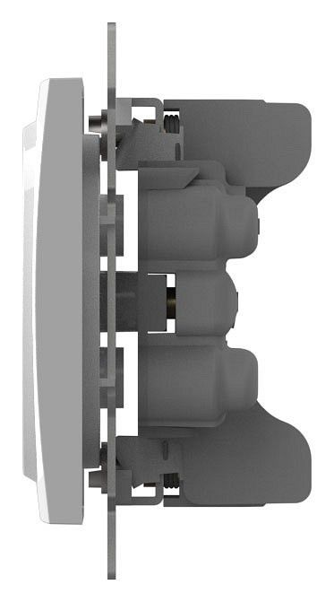 Розетка двойная без заземления, без рамки Elbi Eleсtriс Zena Vega 609-015600-908