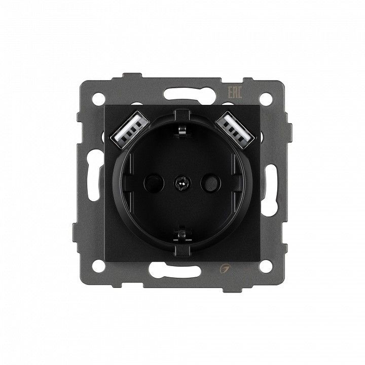 Розетка с заземлением и 2хUSB type A, без рамки Arlight SCT 049819