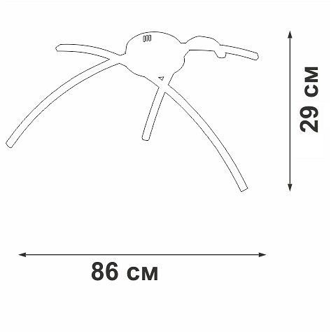 Потолочная люстра Vitaluce V25130DT V25130DT-0/3PL