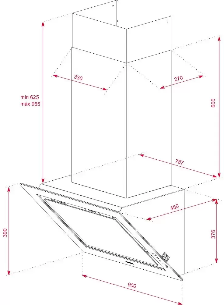 Вытяжка Teka DLV 98660 TOS STONE GREY