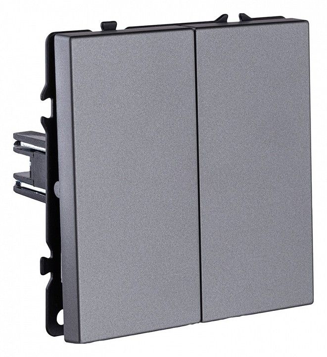 Выключатель двухклавишный без рамки Kollinger Eclipse EC-025GY