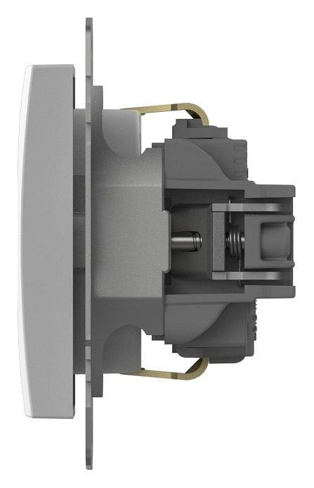 Розетка с заземлением и со шторкой, без рамки Elbi Eleсtriс Zena Vega 609-015600-243