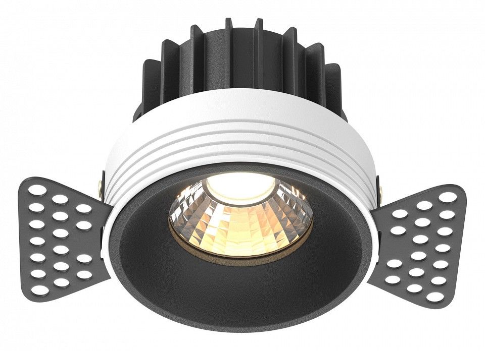 Встраиваемый светильник Maytoni Technical Раунд DL058-12W3K-TRS-B