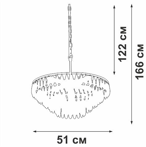 Подвесная люстра Vitaluce V5352 V5352-1/5