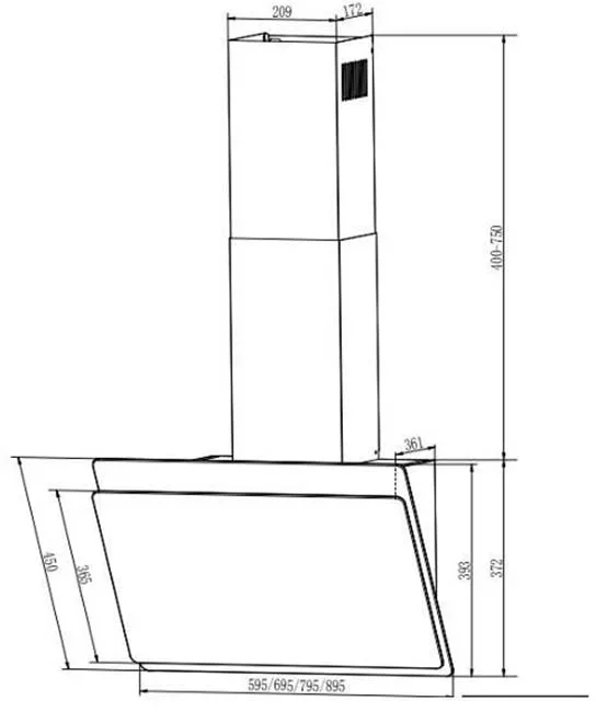 Вытяжка Faber TOCCO WH 60